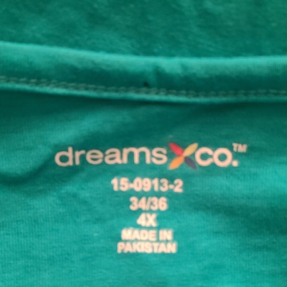 WOMAN WITHIN DREAM CO. SHORT SLEEVE OVERSIZED NIGHT SHIRT (4XL) - Picture 3 of 9